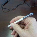 Samsung S pen in hand
